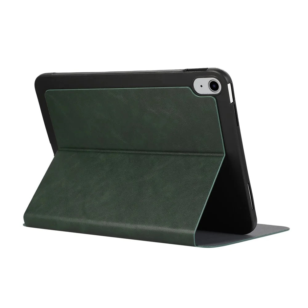 For iPad Air 11 (2026) / (2025) / (2024) Case Stand PU Leather Tablet Protective Cover - Green - 4
