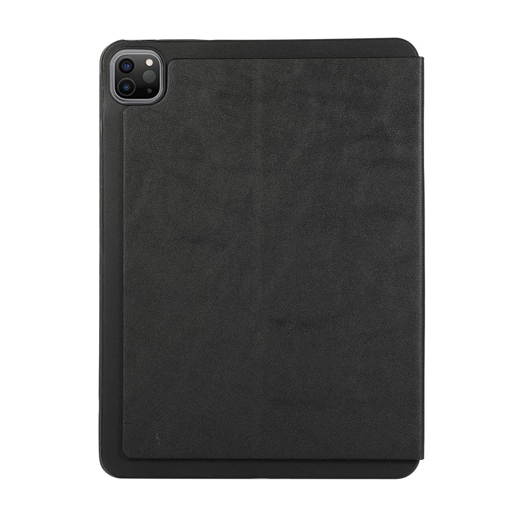 For iPad Pro 11 (2025) / 11 (2024) Case Folding Stand PU Leather + TPU Tablet Cover - Black - 6