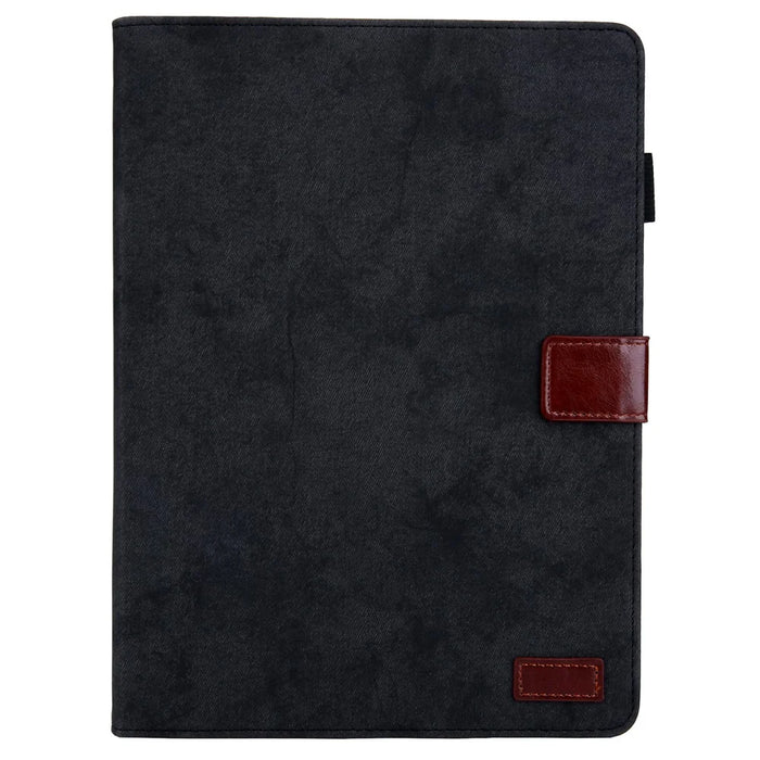 For iPad Pro 11 (2025) / 11 (2024) Case Cloth Texture PU Leather Tablet Cover with Auto Wake / Sleep - Black - 6