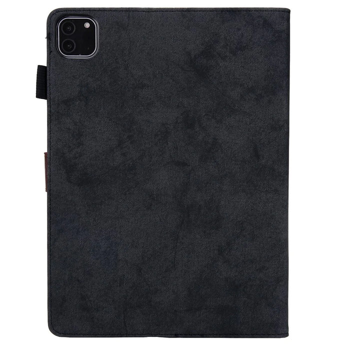 For iPad Pro 11 (2025) / 11 (2024) Case Cloth Texture PU Leather Tablet Cover with Auto Wake / Sleep - Black - 7