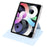 For iPad Air 11 (2026) / (2025) / (2024) Case Rotating Stand Leather+Clear TPU Detachable Tablet Cover - Baby Blue - 2