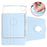 For iPad Air 11 (2026) / (2025) / (2024) Case Rotating Stand Leather+Clear TPU Detachable Tablet Cover - Baby Blue - 6