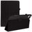 For iPad Air 11 (2026) / (2025) / (2024) Case Litchi Texture Leather Tablet Cover with Bi-Fold Stand - Black - 1