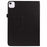 For iPad Air 11 (2026) / (2025) / (2024) Case Litchi Texture Leather Tablet Cover with Bi-Fold Stand - Black - 2