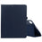 For iPad Pro 11 (2025) / 11 (2024) Case Bi-Fold Stand PU Leather Tablet Cover with Stylus Loop Design - Dark Blue - 1