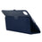 For iPad Pro 11 (2025) / 11 (2024) Case Bi-Fold Stand PU Leather Tablet Cover with Stylus Loop Design - Dark Blue - 4