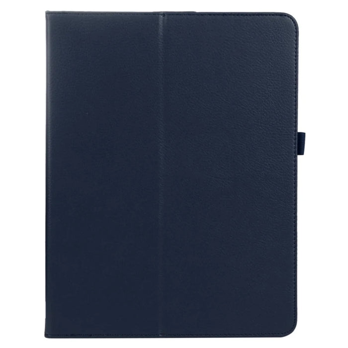 For iPad Pro 11 (2025) / 11 (2024) Case Bi-Fold Stand PU Leather Tablet Cover with Stylus Loop Design - Dark Blue - 5