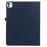For iPad Pro 11 (2025) / 11 (2024) Case Bi-Fold Stand PU Leather Tablet Cover with Stylus Loop Design - Dark Blue - 6