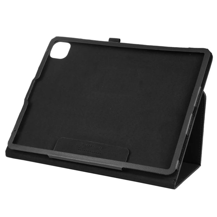 For iPad Pro 13 (2025) / 13 (2024) Case Bi-Fold Stand Leather Tablet Cover Litchi Texture - Black - 3