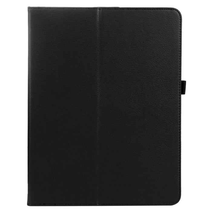 For iPad Pro 13 (2025) / 13 (2024) Case Bi-Fold Stand Leather Tablet Cover Litchi Texture - Black - 5