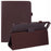 For iPad Air 13 (2026) / (2025) / (2024) Case Bi-Fold Stand PU Leather Litchi Texture Tablet Cover - Brown - 1