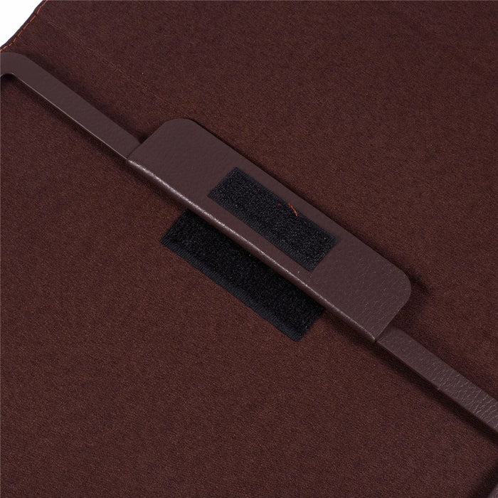 For iPad Air 13 (2026) / (2025) / (2024) Case Bi-Fold Stand PU Leather Litchi Texture Tablet Cover - Brown - 7