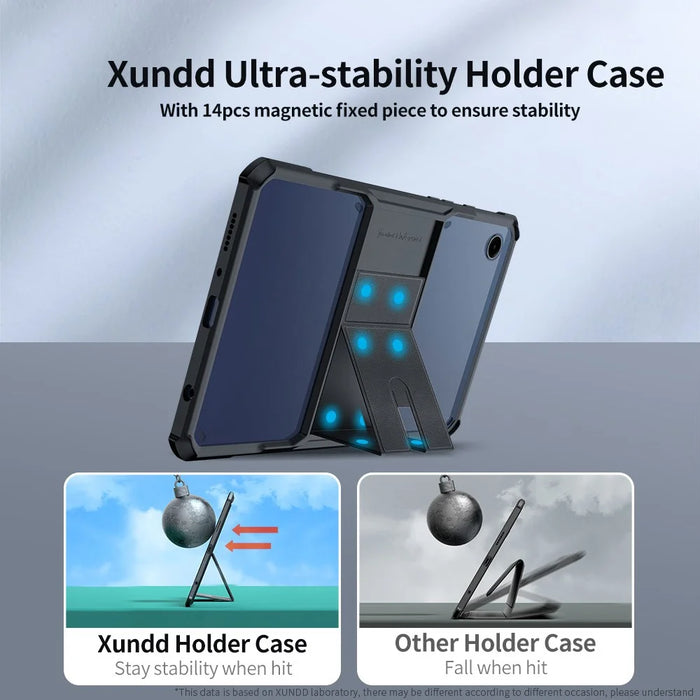 XUNDD For Samsung Galaxy Tab A9 Case Reinforced Corners Kickstand TPU + PC Tablet Cover - 4