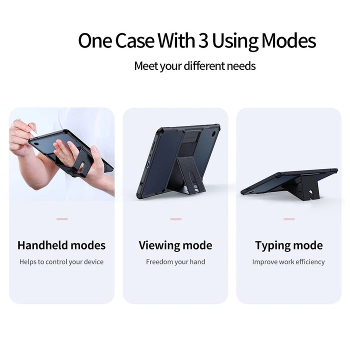 XUNDD For Samsung Galaxy Tab A9 Case Reinforced Corners Kickstand TPU + PC Tablet Cover - 6