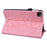 For iPad Pro 11 (2025) / 11 (2024) Case Flower Pattern Leather Tablet Cover Auto Wake / Sleep - Pink - 4