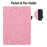 For iPad Pro 11 (2025) / 11 (2024) Case Flower Pattern Leather Tablet Cover Auto Wake / Sleep - Pink - 7