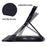 For iPad Air 13 (2026) / (2025) / (2024) / Pro 12.9 (2020) / (2021) Case PU Leather Flower Pattern Stand Cover - Black - 5