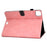For iPad Pro 11 (2025) / 11 (2024) Cowhide Texture PU Leather Stand Tablet Case Card Holder Cover with Pen Holder Loop - Pink - 4