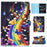 For iPad Pro 11 (2025) / 11 (2024) Case PU Leather+TPU Tablet Protective Cover Pattern Printing Full Protection Shell - Music Butterfly - 1