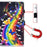 For iPad Pro 11 (2025) / 11 (2024) Case PU Leather+TPU Tablet Protective Cover Pattern Printing Full Protection Shell - Music Butterfly - 6