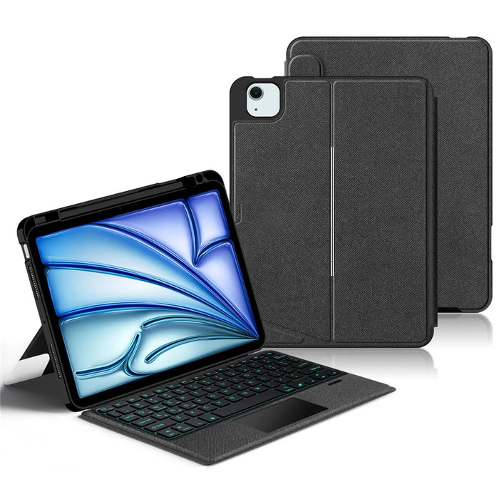 For iPad Air 11 (2026) / (2025) / (2024) / Air (2022) / (2020) / Pro 11 (2022) / (2021) / (2020) / (2018) Leather Case Bluetooth-compatible Keyboard - 2