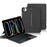 For iPad Pro 13 (2025) / 13 (2024) Leather Case + Bluetooth-compatible Keyboard with Backlight Trackpad - 2