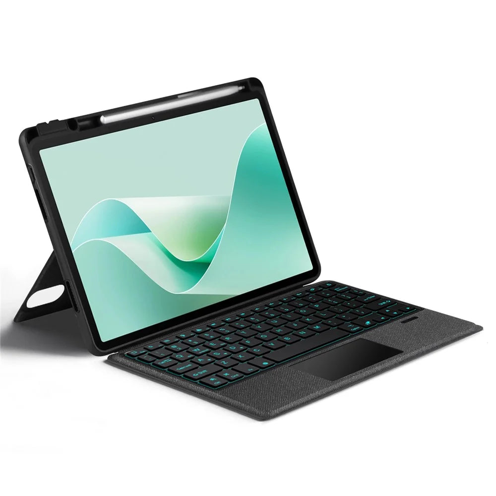 For Huawei MatePad 11.5 S (2026) / (2025) / (2024) Leather Case + Bluetooth-compatible Keyboard with Backlight Trackpad - 3