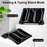 For iPad Pro 11 (2025) / 11 (2024) Case Stand PU Leather + PC Matte Back Tablet Case - Black - 2