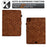 A6 For iPad Pro 11 (2025) / (2024) Case Card Slots Stand Rhombus Auto Wake  /  Sleep Leather Tablet Cover - Brown - 6