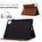 A6 For iPad Pro 11 (2025) / (2024) Case Card Slots Stand Rhombus Auto Wake  /  Sleep Leather Tablet Cover - Brown - 7