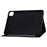 For iPad Pro 11 (2025) / (2024) Case Cowhide Texture Leather Tablet Cover Multi-Angle Viewing - Black - 3