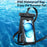 USAMS YD014 IP68 Waterproof Phone Pouch Double Space Large PVC Phone Bag Holder - White - 2