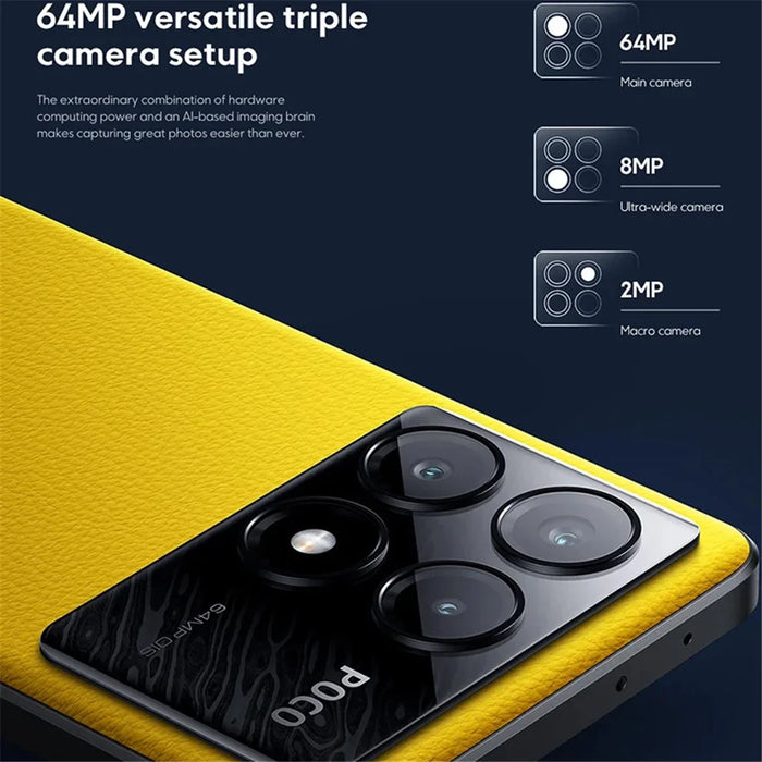XIAOMI Poco X6 Pro 5G 12GB+512GB, 6.67-inch AMOLED, Dimensity 8300 Ultra, 64MP, EU Version 5G Smartphone - Grey - 2