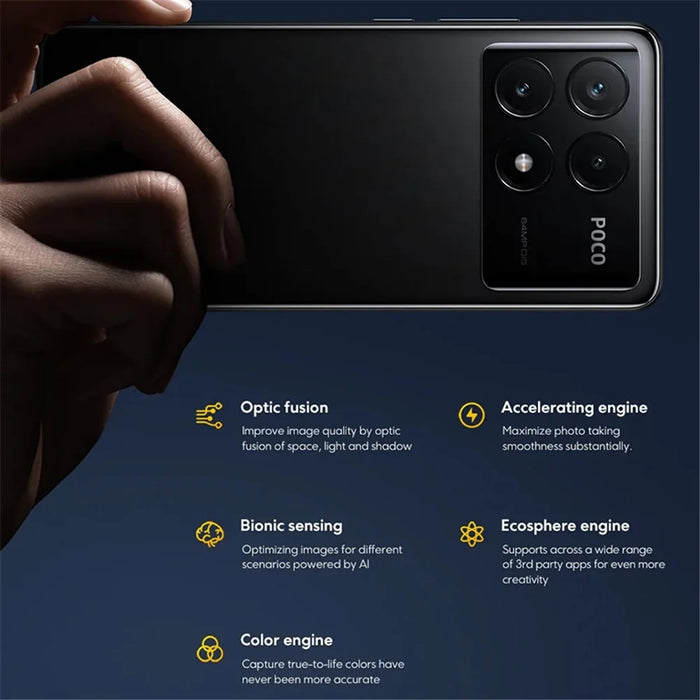 XIAOMI Poco X6 Pro 5G 12GB+512GB, 6.67-inch AMOLED, Dimensity 8300 Ultra, 64MP, EU Version 5G Smartphone - Grey - 3