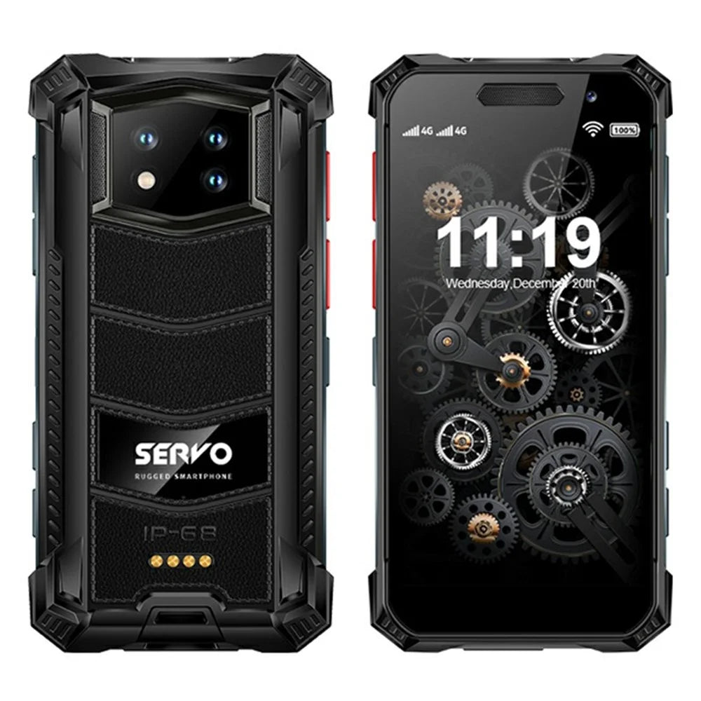 SERVO KING7000 Rugged Mini Smart Phone 4G Global 3.5-inch 6GB RAM + 128GB ROM Android 10 System - 1