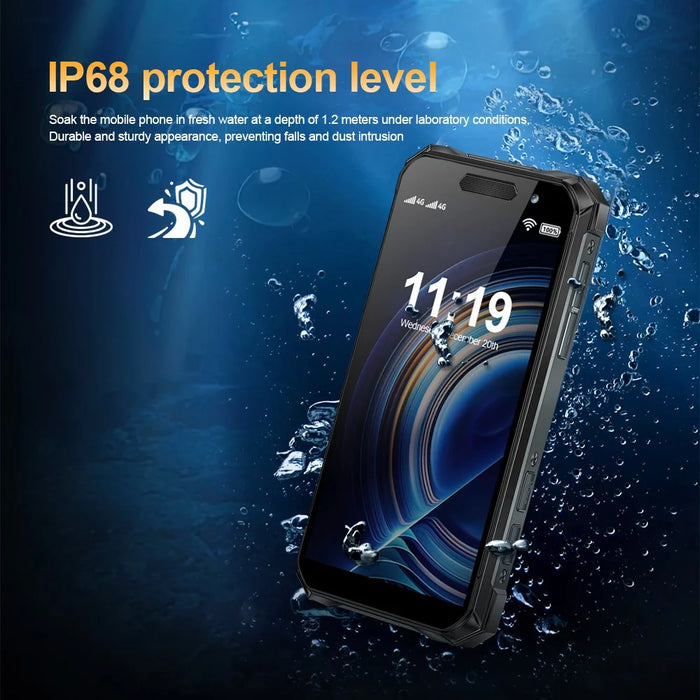 SERVO KING7000 Rugged Mini Smart Phone 4G Global 3.5-inch 6GB RAM + 128GB ROM Android 10 System - 3