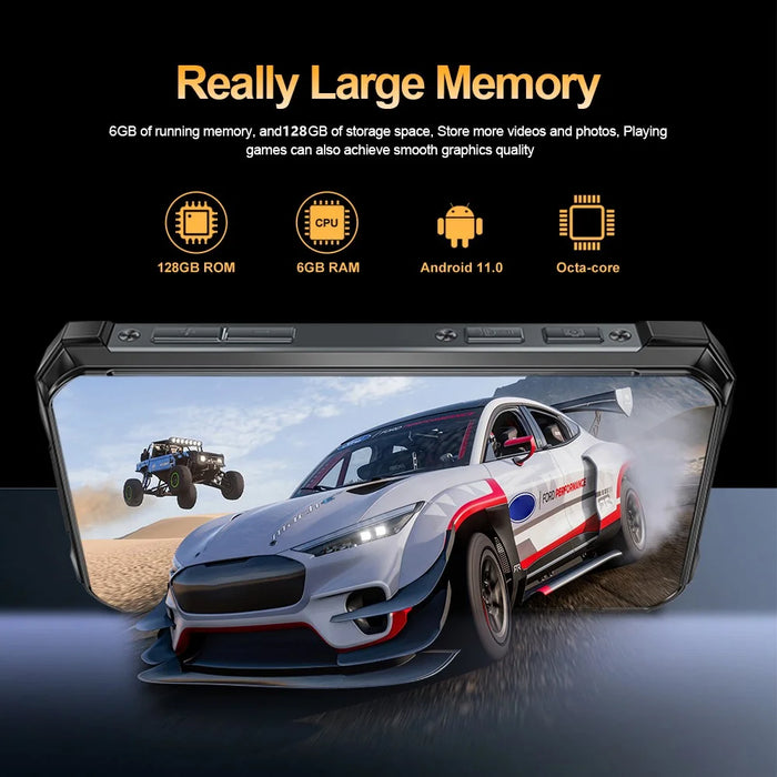 SERVO KING7000 Rugged Mini Smart Phone 4G Global 3.5-inch 6GB RAM + 128GB ROM Android 10 System - 4