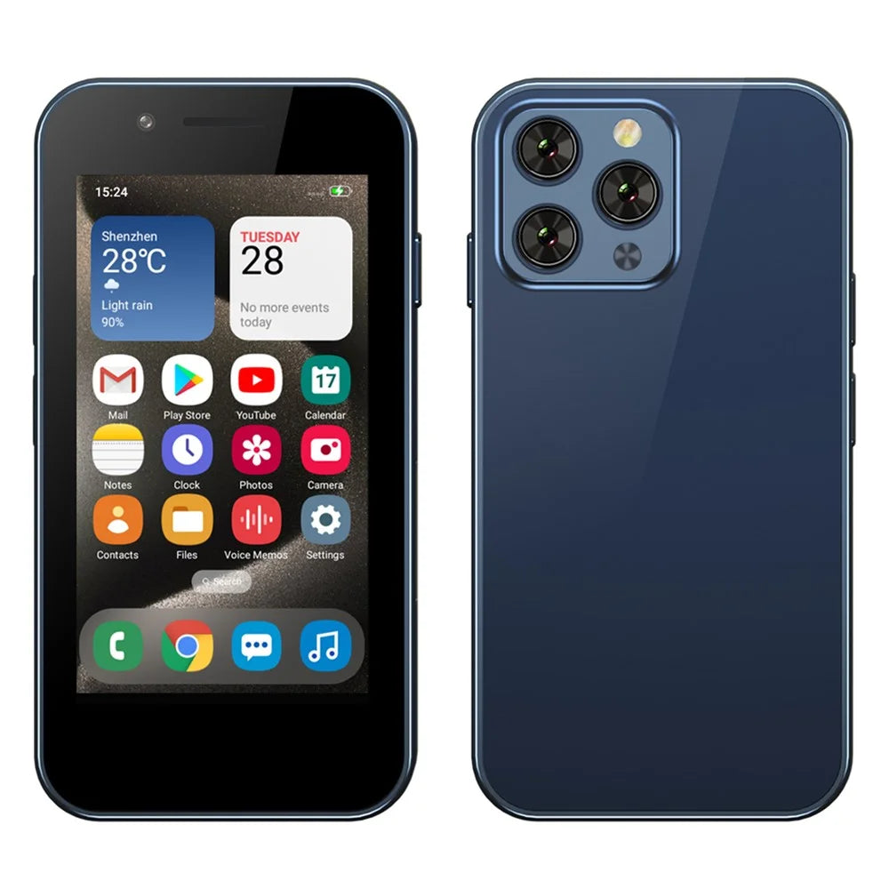 SERVO KING1000 3.0-inch Smartphone 2+16GB Dual SIM 5MP Camera 3G Mini Cellphone - Blue - 1