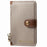 PU Leather Phone Card Bag Adhesive Kickstand Zipper Card Holder - Khaki - 1
