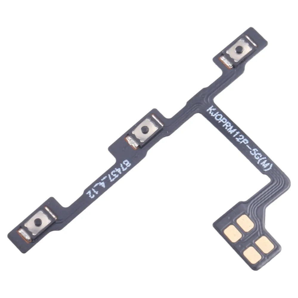 For Realme 12 Pro 5G Power On / Off and Volume Flex Cable (Without Logo) - 2