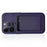 KZDOO Carbon Fiber Texture Magnetic Card Holder Cell Phone Leather Wallet - Silver - 4