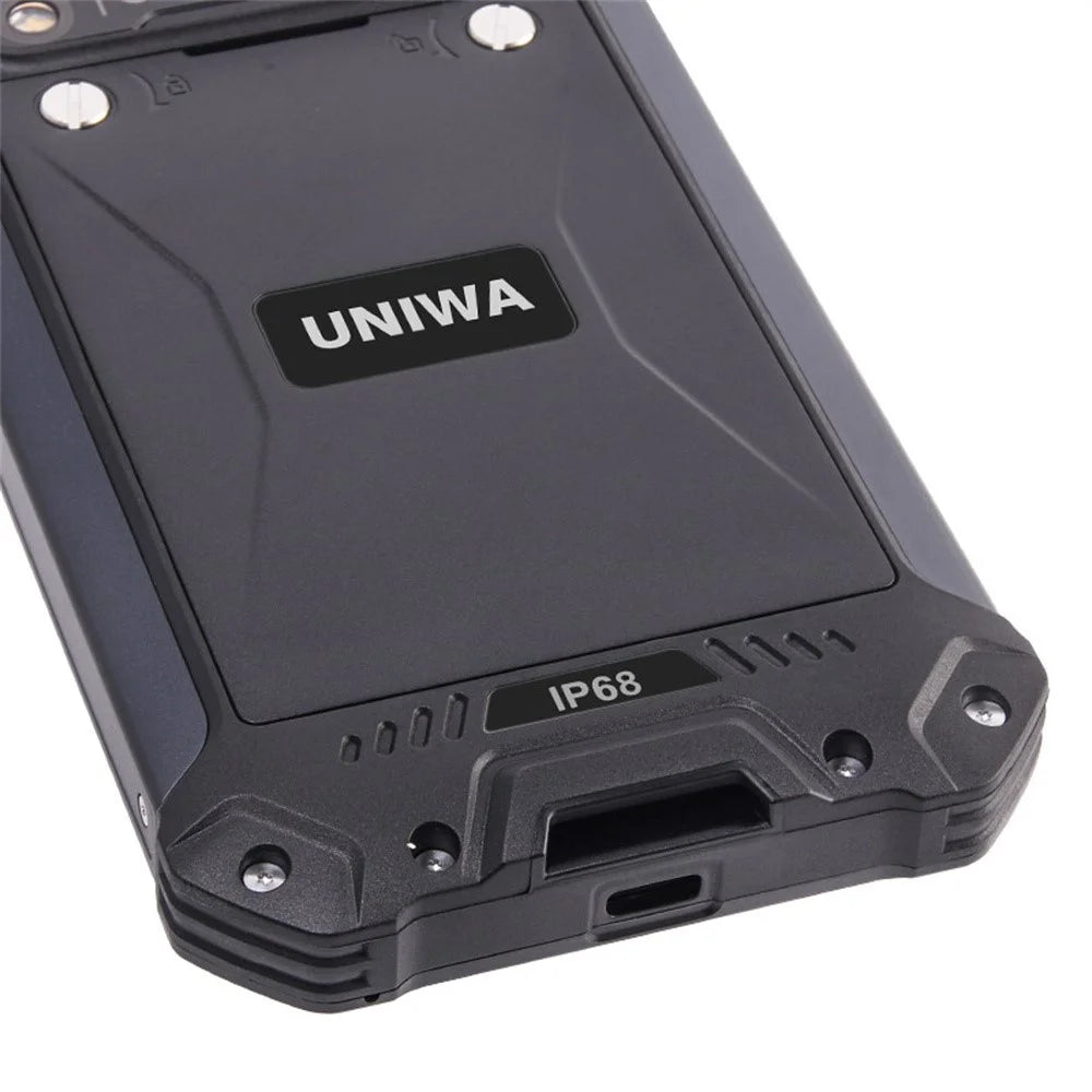 UNIWA W999 Waterproof Smartphone 8GB+128GB 6.3-Inch FHD 5000mAh Andriod Mobile Phone NFC - Black / Orange - 6