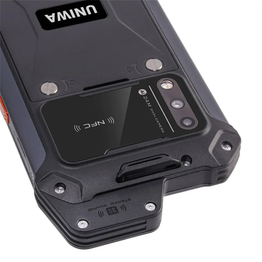 UNIWA W999 Waterproof Smartphone 8GB+128GB 6.3-Inch FHD 5000mAh Andriod Mobile Phone NFC - Black / Orange - 7