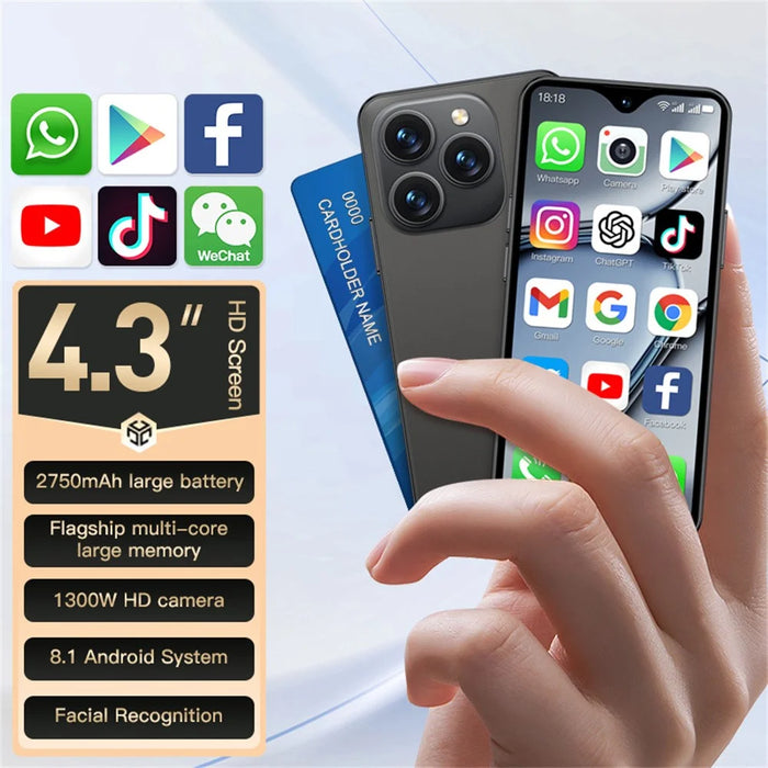 SOYES XS18 Pro Max 4G Smartphone 4.3 Inch IPS 2GB + 16GB Mobile Phone 2750mAh Android 8.1 OTG - Black - 3