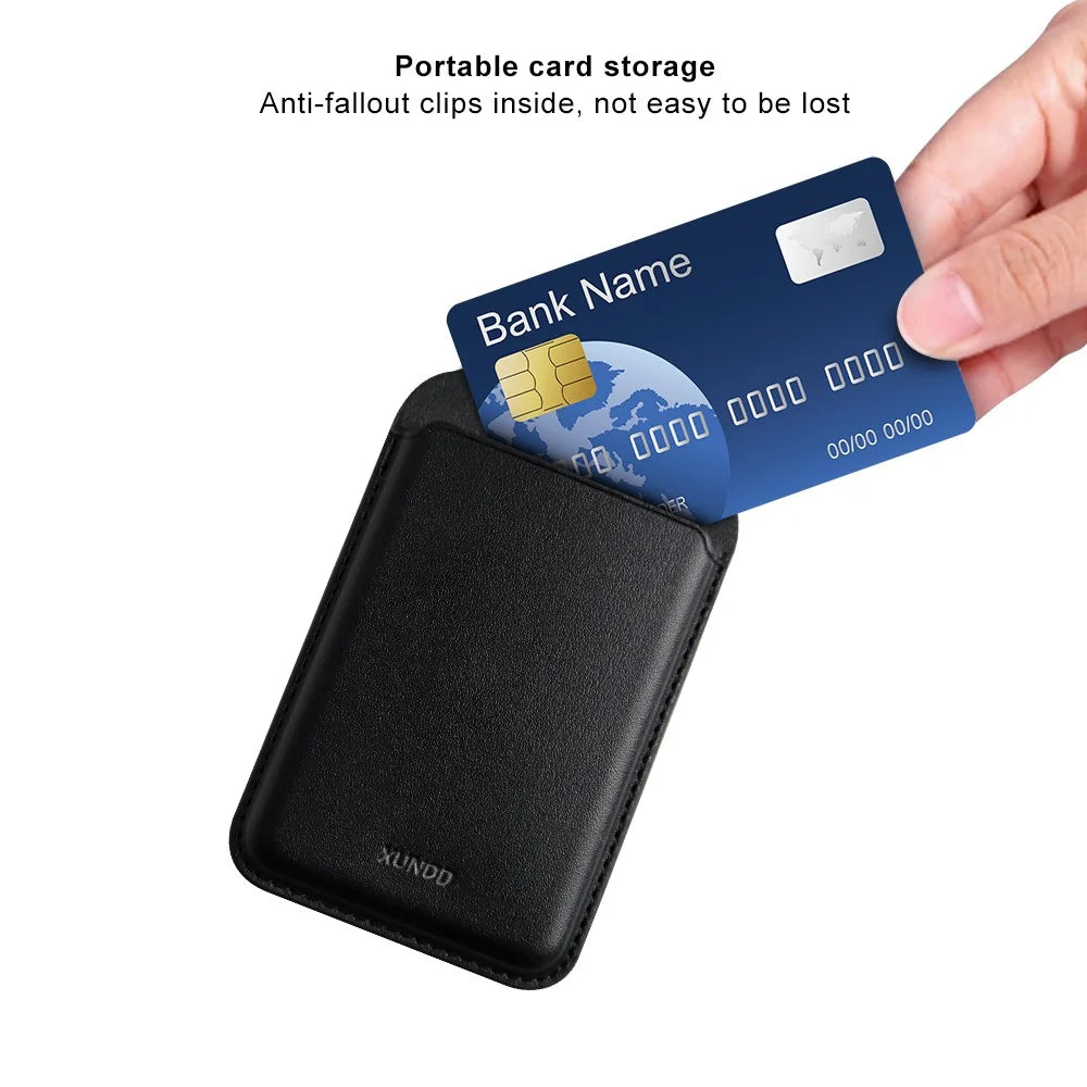 XUNDD XDD-0006 Magnetic Card Holder Genuine Leather Multi-Angle Stand Card Holder - 5