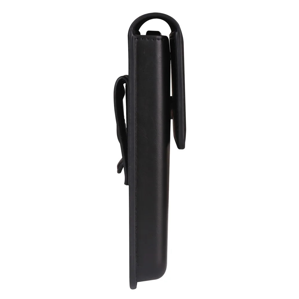 Vertical Phone Holster Belt Clip Case for Universal 6.1-6.3 Inch Waist Phone Pouch Large Flap Design - Black - 7