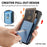 MC-W14 Magnetic Pull-Out Card Holder Large Capacity PU Leather Card Bag - Blue - 7