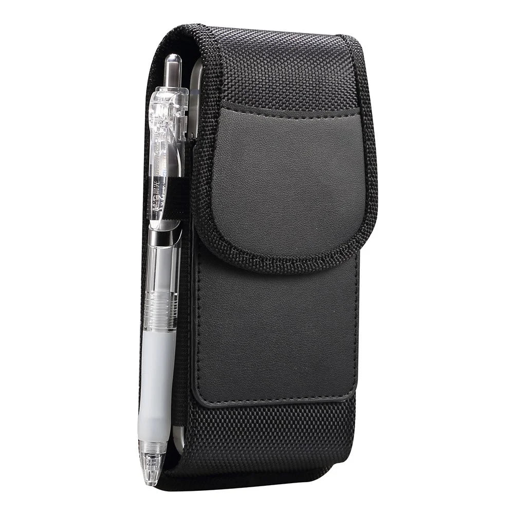 6.1 inch Phone Case Holster for iPhone 17 Pro / 17 / 17e / 16e / 16 / 16 Pro / Samsung Galaxy S26 / S25 Magnetic Oxford Fabric Belt Clip Waist Bag with Card Slot - 2