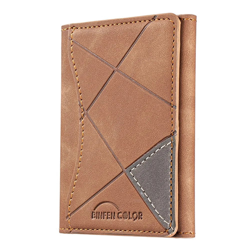 BINFEN COLOR BFK16 Magnetic Phone Card Holder Kickstand Rhombic Pattern Matte Card Bag Horizontal - Yellow - 1