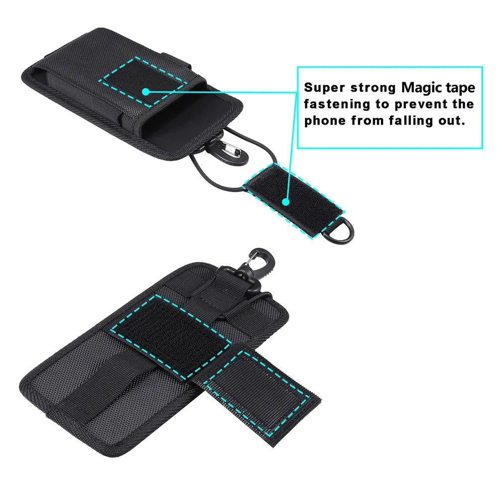 5.5 - 6.5 inch Waist Bag for iPhone Air / 11 Pro Max / Samsung Galaxy S26+ / S25+ / Honor 50 Universal Oxford Fabric Phone Pouch - 3